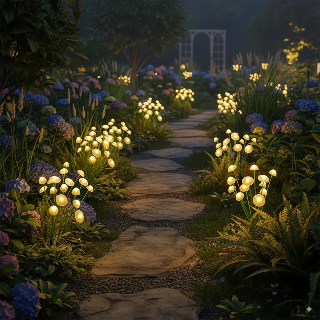 Magical Solar Mushroom Lights