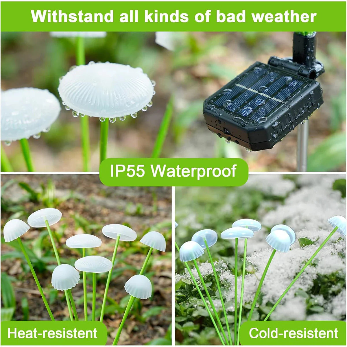 Magical Solar Mushroom Lights